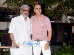 Akshay Kumar and Sanjay Leela Bhansali snapped addressing the media