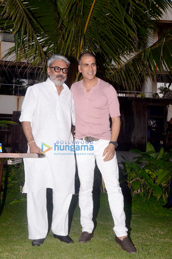 Akshay Kumar and Sanjay Leela Bhansali snapped addressing the media