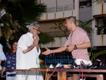 Akshay Kumar and Sanjay Leela Bhansali snapped addressing the media