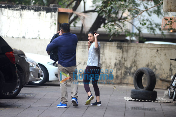 Alia Bhatt and Janhvi Kapoor spotted at the gym in Bandra