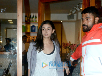 Alia Bhatt snapped at Sequel Cafe in Bandra
