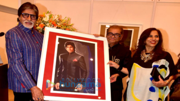 Amitabh Bachchan graces at Dilip De’s art event