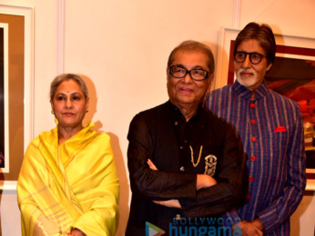 Amitabh Bachchan graces at Dilip De's art event