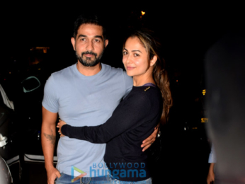 Amrita Arora snapped with her husband in Bandra