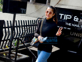 Amrita Arora spotted after salon session