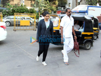 Anil Kapoor and Rhea Kapoor snapped in Juhu