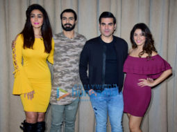Arbaaz Khan and Manjari Fadnis snapped during the promotions of ‘Nirdosh’