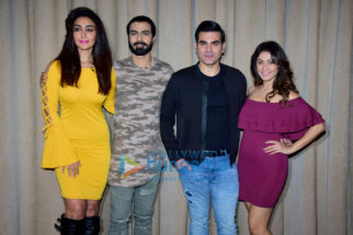 Arbaaz Khan and Manjari Fadnis snapped during the promotions of ‘Nirdosh’