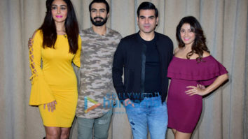 Arbaaz Khan and Manjari Fadnis snapped during the promotions of ‘Nirdosh’