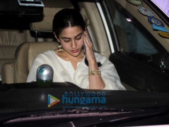 Arbaaz Khan and Sara Ali Khan spotted at Pali Village Cafe