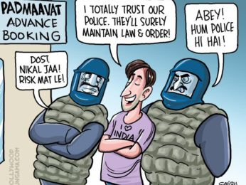 Bollywood Toons: Some states refuse to give protection to Padmaavat! Bollywood Toons: Some states refuse to give protection to Padmaavat!