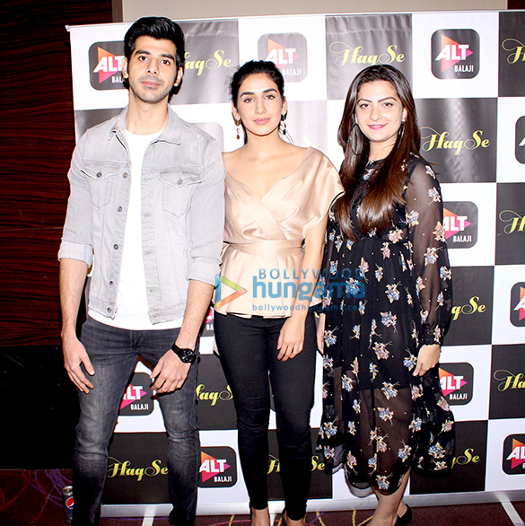 cast of the web series haq se snapped during media interactions 1