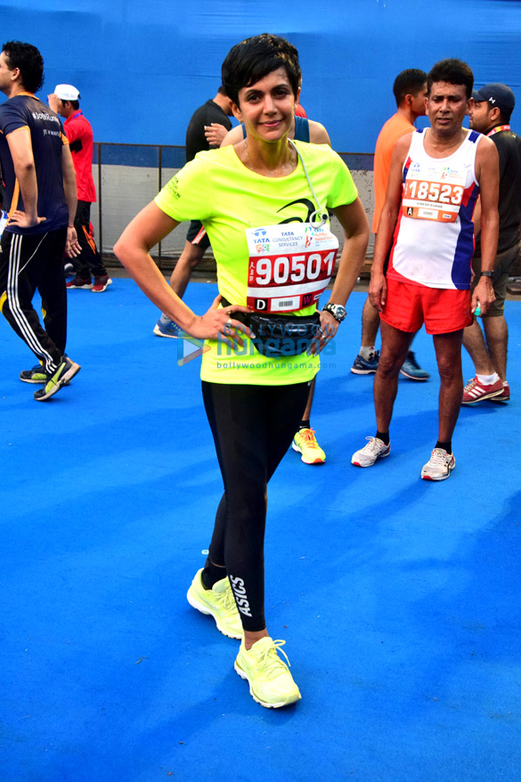 Celebs snapped at the Tata Mumbai Marathon 2018