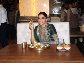 Deepika Padukone snapped at Maharaja Bhog restaurant
