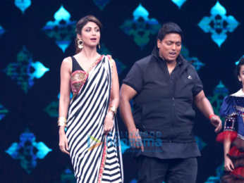 Ganesh Acharya and Shilpa Shetty on the sets of 'Super Dancer Chapter 2'