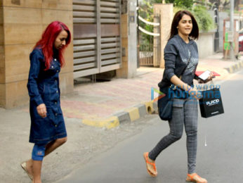 Genelia Dsouza spotted after salon session