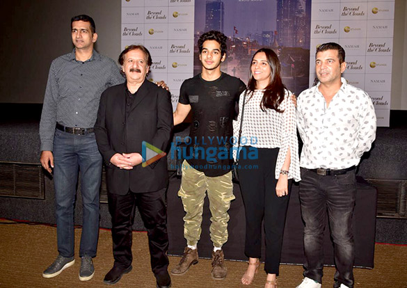 Ishaan Khatter, A.R. Rahman, Majid Majidi at the Beyond The Clouds trailer launch