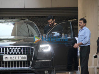 John Abraham snapped outside a friend's place