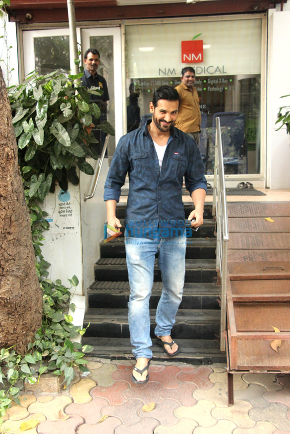 john abraham spotted at nm medical in bandra 3
