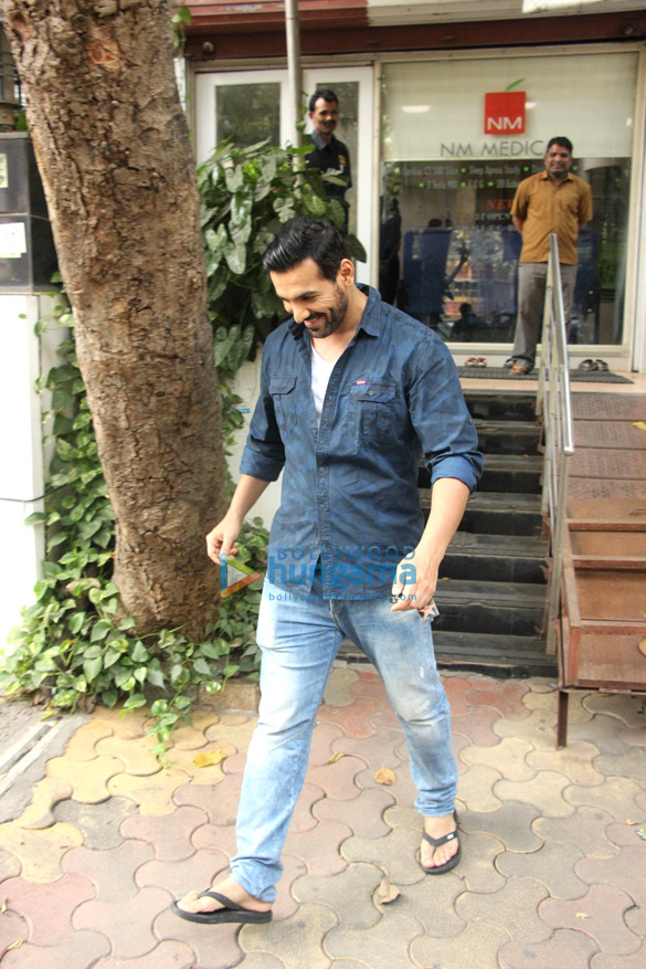 john abraham spotted at nm medical in bandra 4
