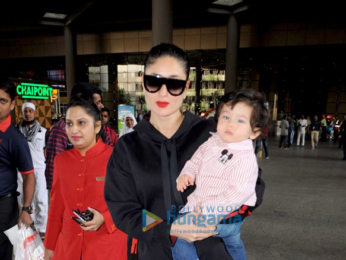 Kareena Kapoor Khan and her son Taimur Ali Khan snapped returning from London