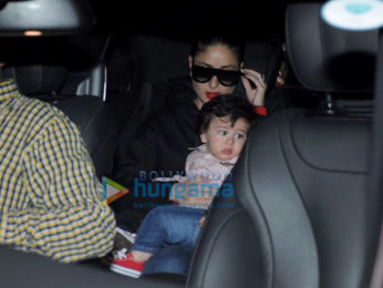 Kareena Kapoor Khan and her son Taimur Ali Khan snapped returning from London