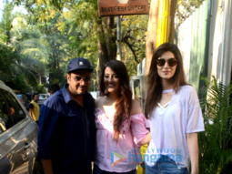 Kriti Sanon, Nupur Sanon and Mukesh Chabbra spotted at Silver Beach Cafe