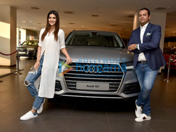 Kriti Sanon snapped at the Audi showroom to receive her new Audi Q7