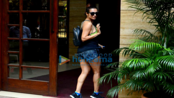 Malaika Arora spotted after gym session in Bandra