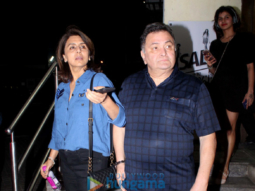 Neetu Singh and Rishi Kapoor spotted at Juhu