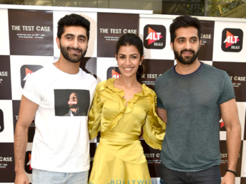 Nimrat Kaur snapped at a special screening of her web series The Test Case