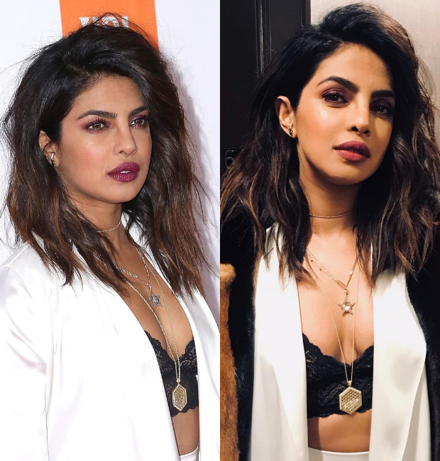 Priyanka Chopra flaunts messy textured waves at Clive Davis' Pre-Grammy 2018 party