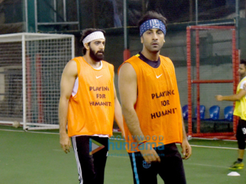 Ranbir Kapoor, Varun Dhawan, Arjun Kapoor snapped at a soccer match