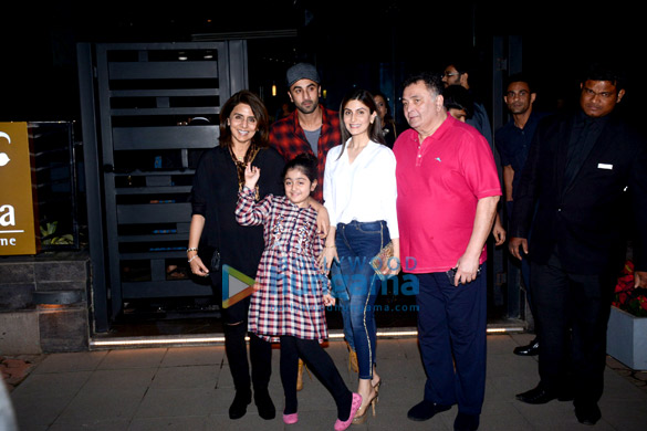 Ranbir Kapoor spotted with family at Yauatcha