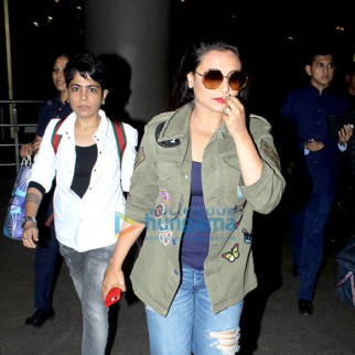 Rani Mukerji and Ajay Devgn snapped at the airport