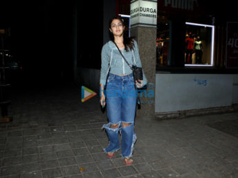 Rhea Chakraborty spotted at Ramesh Torani's office in Khar