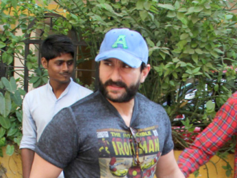 Saif Ali Khan spotted after a dubbing session in Bandra