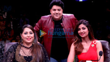 Sajid Khan snapped on sets of Super Dancer