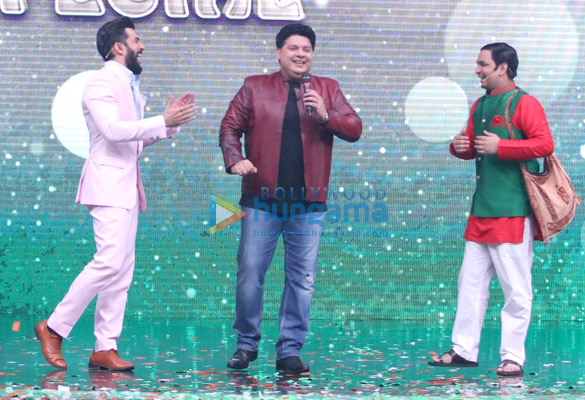 sajid khan snapped on sets of super dancer 2