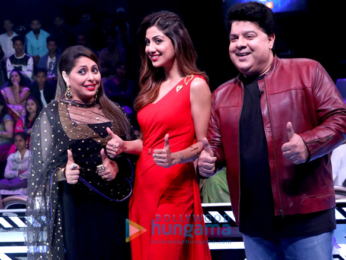 Sajid Khan snapped on sets of Super Dancer