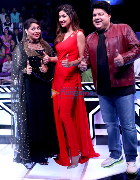 sajid khan snapped on sets of super dancer 3