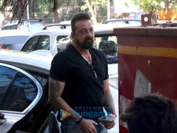 Sanjay Dutt spotted at Vishesh Films in Khar