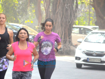 Shraddha Kapoor jogging in Bandra