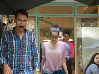 Shraddha Kapoor spotted at The Kitchen Garden in Bandra