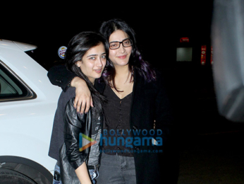 Shruti Haasan and Akshara Haasan spotted at the airport
