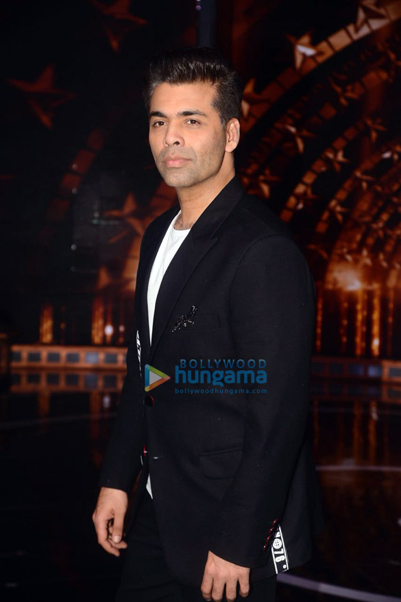 sidharth malhotra karan johar and rohit shetty snapped on the sets of indias next superstars 4