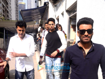 Sidharth Malhotra and Manoj Bajpayee snapped in Mumbai