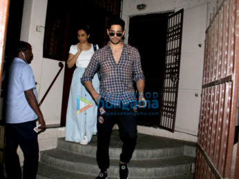 Sidharth Malhotra spotted at Shanker Mahadevan's dubbing studio