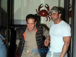 Sohail Khan and Arbaaz Khan snapped with their family at Bastian in Bandra