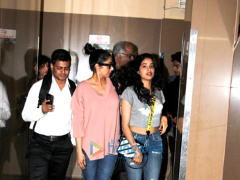 Sridevi, Janhvi Kapoor & Ishaan Khattar snapped at Juhu PVR